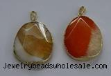 NGP3727 30*40mm - 35*45mm freeform agate gemstone pendants