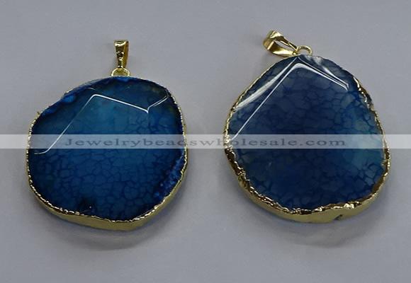 NGP3730 30*40mm - 35*45mm freeform agate gemstone pendants