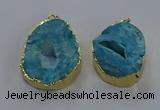 NGP3758 30*40mm - 40*50mm freeform druzy agate pendants