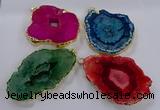 NGP3839 50*65mm - 60*70mm freeform druzy agate pendants