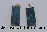 NGP3956 20*50mm - 25*45mm rectangle druzy agate gemstone pendants