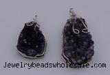 NGP4072 25*30mm – 30*40mm freeform amethyst gemstone pendants