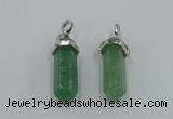 NGP5009 8*30mm sticks green aventurine pendants wholesale