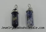 NGP5018 8*30mm sticks sodalite gemstone pendants wholesale