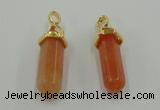 NGP5033 8*30mm sticks red aventurine pendants wholesale