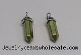 NGP5400 8*30mm sticks pyrite gemstone pendants wholesale