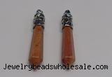 NGP5416 10*65mm sticks red aventurine pendants wholesale