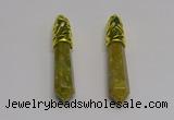 NGP5440 10*65mm sticks unakite gemstone pendants wholesale