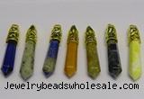 NGP5448 10*65mm sticks mixed gemstone pendants wholesale