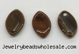 NGP5507 28*50mm marquise agate gemstone pendants