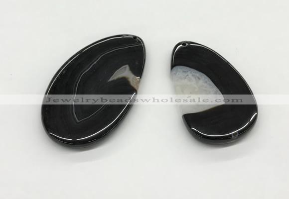 NGP5516 30*50mm - 45*65mm freeform agate pendants wholesale