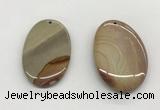 NGP5519 35*50mm oval ocean jasper pendants wholesale