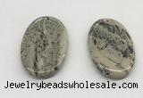 NGP5523 30*50mm - 35*55mm oval jasper pendants wholesale