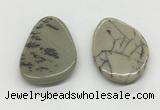 NGP5525 30*50mm - 35*55mm flat teardrop jasper pendants