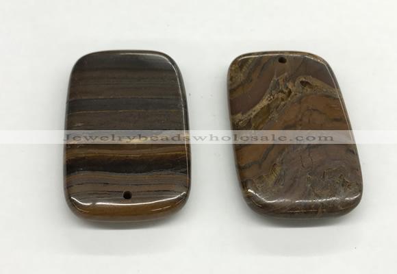 NGP5538 35*55mm rectangle iron tiger pendants wholesale