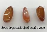 NGP5546 14*40mm - 23*58mm teardrop agate gemstone pendants