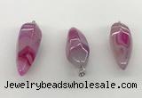 NGP5547 14*40mm - 23*58mm teardrop agate gemstone pendants