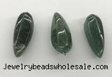 NGP5556 14*40mm - 23*58mm teardrop Canadian jade pendants