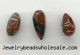 NGP5558 14*40mm - 23*58mm teardrop brecciated jasper pendants