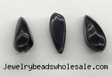 NGP5561 14*40mm - 23*58mm teardrop blue goldstone pendants