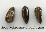 NGP5563 14*40mm - 23*58mm teardrop yellow tiger eye pendants