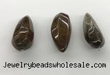 NGP5564 14*40mm - 23*58mm teardrop iron tiger pendants wholesale