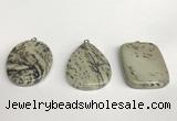 NGP5761 30*40mm freefrom jasper gemstone pendants wholesale