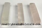 NGP5765 12*52mm cuboid rose quartz pendants wholesale