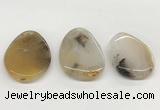 NGP5779 35*50mm - 38*55mm freeform agate slab pendants