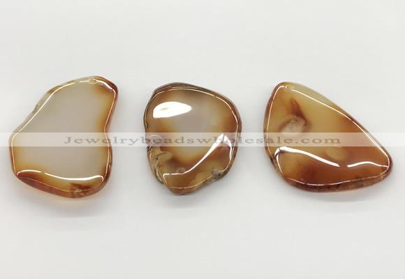 NGP5782 30*50mm - 45*60mm freeform agate slab pendants