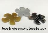 NGP5810 44mm - 46mm flower agate gemstone pendants wholesale