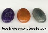 NGP5818 30*50mm oval agate gemstone pendants wholesale