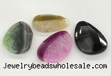 NGP5822 35*55mm - 40*60mm faceted freeform agate gemstone pendants