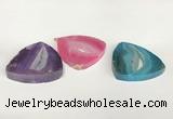 NGP5824 45*45mm triangle agate gemstone pendants wholesale