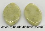 NGP5862 35*55mm marquise lemon jade pendants wholesale