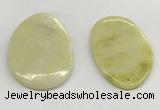 NGP5863 35*55mm - 38*58mm freeform lemon jade pendants wholesale