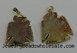 NGP6029 25*35mm - 30*40mm angel serpentine jasper pendants