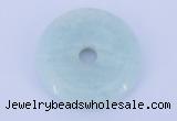 NGP603 5pcs 7*35mm amazonite gemstone donut pendants wholesale