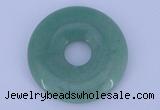 NGP608 5pcs 7*45mm green aventurine gemstone donut pendants wholesale