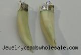 NGP6085 12*60mm – 18*65mm horn wolf tooth pendants wholesale