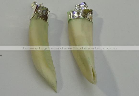 NGP6085 12*60mm – 18*65mm horn wolf tooth pendants wholesale