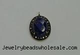 NGP6102 20*25mm - 22*30mm oval lapis lazuli pendants wholesle