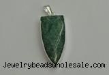 NGP6112 12*35mm - 15*40mm arrowhead amazonite pendants