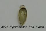 NGP6118 12*35mm - 15*40mm arrowhead lemon quartz pendants