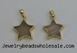 NGP6266 20mm star agate gemstone pendants wholesale