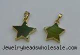 NGP6271 20mm star agate gemstone pendants wholesale