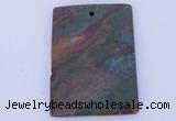 NGP635 5pcs 35*45mm rectangle semi precious gemstone pendants