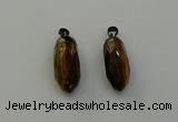 NGP6444 12*24mm - 15*30mm faceted bullet yellow tiger eye pendants