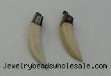 NGP6490 14*55mm - 12*60mm horn wolf tooth pendants wholesale