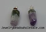 NGP6680 12*25mm - 12*30mm sticks druzy amethyst pendants